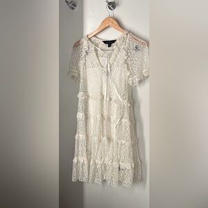 Needle & Thread White Lace dress